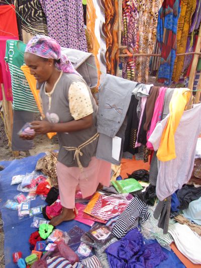 Vaatteiden myyjä Etiopia