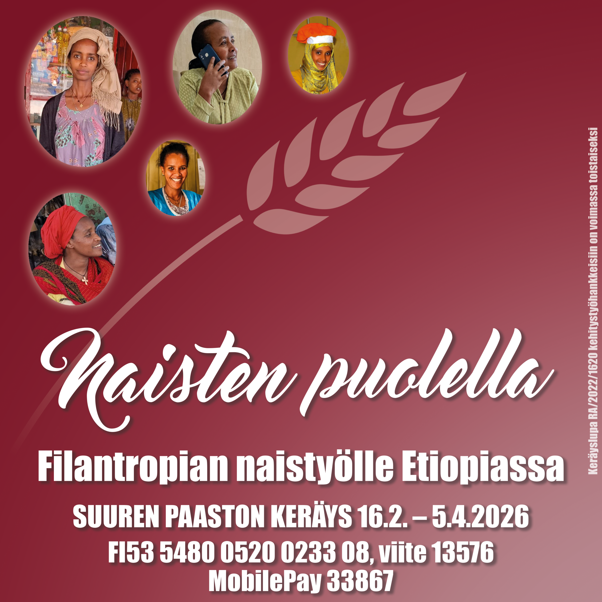 Osallistu paastokeräykseen ja tue naistyötä Etiopiassa